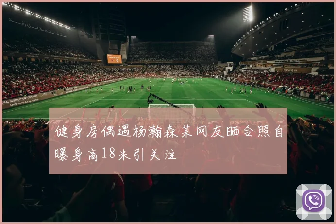 健身房偶遇杨瀚森某网友晒合照自曝身高18米引关注
